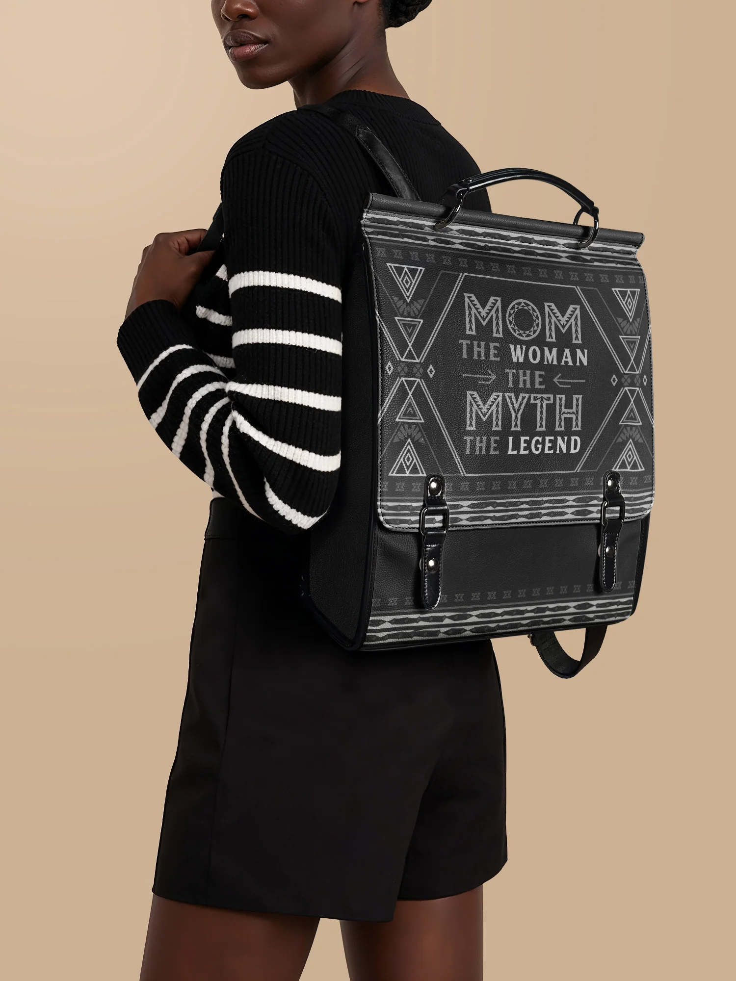 "Mamalore" Leather Backpack - Image 2