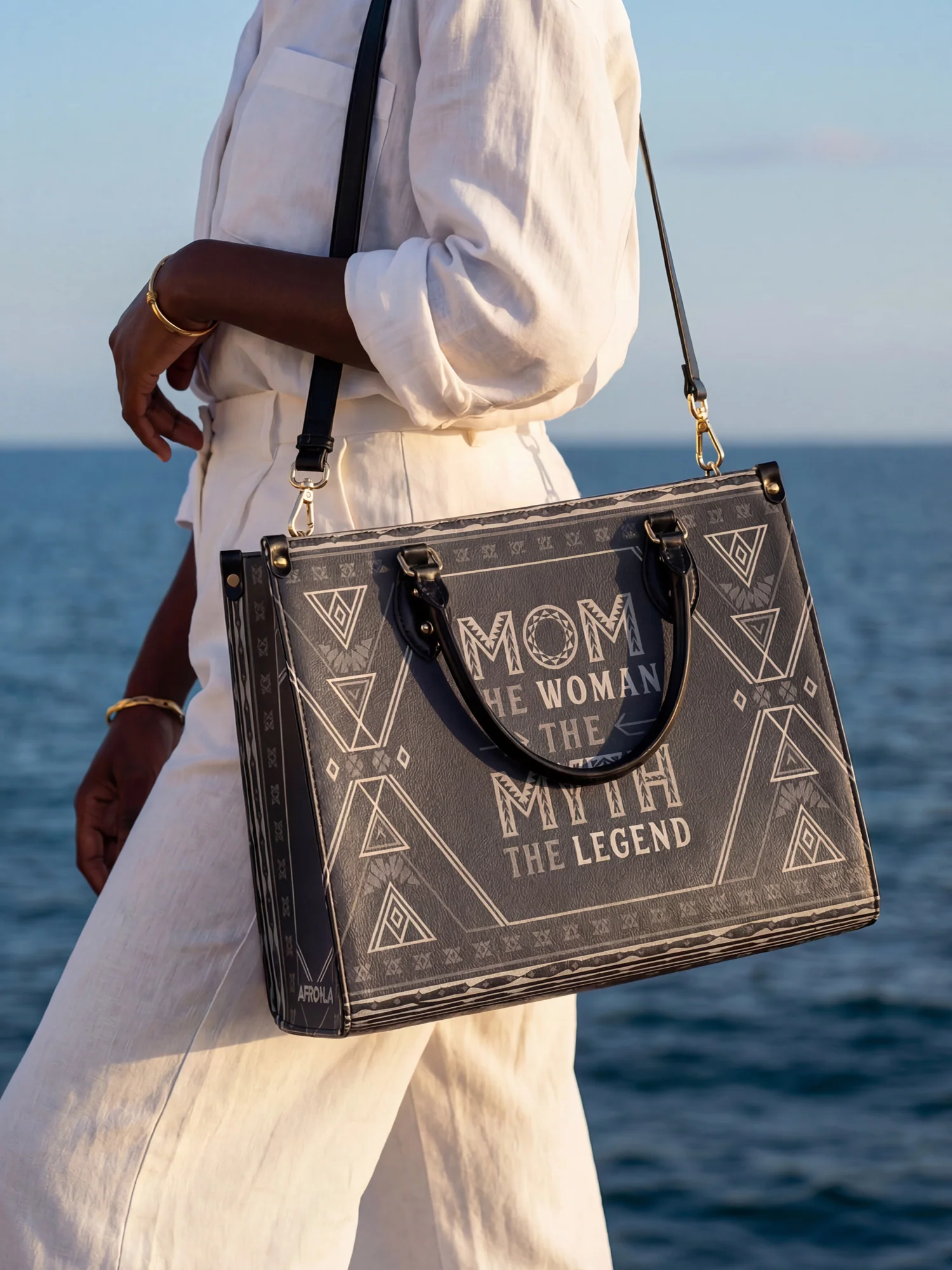 "Mamalore" Leather Handbag - Image 3