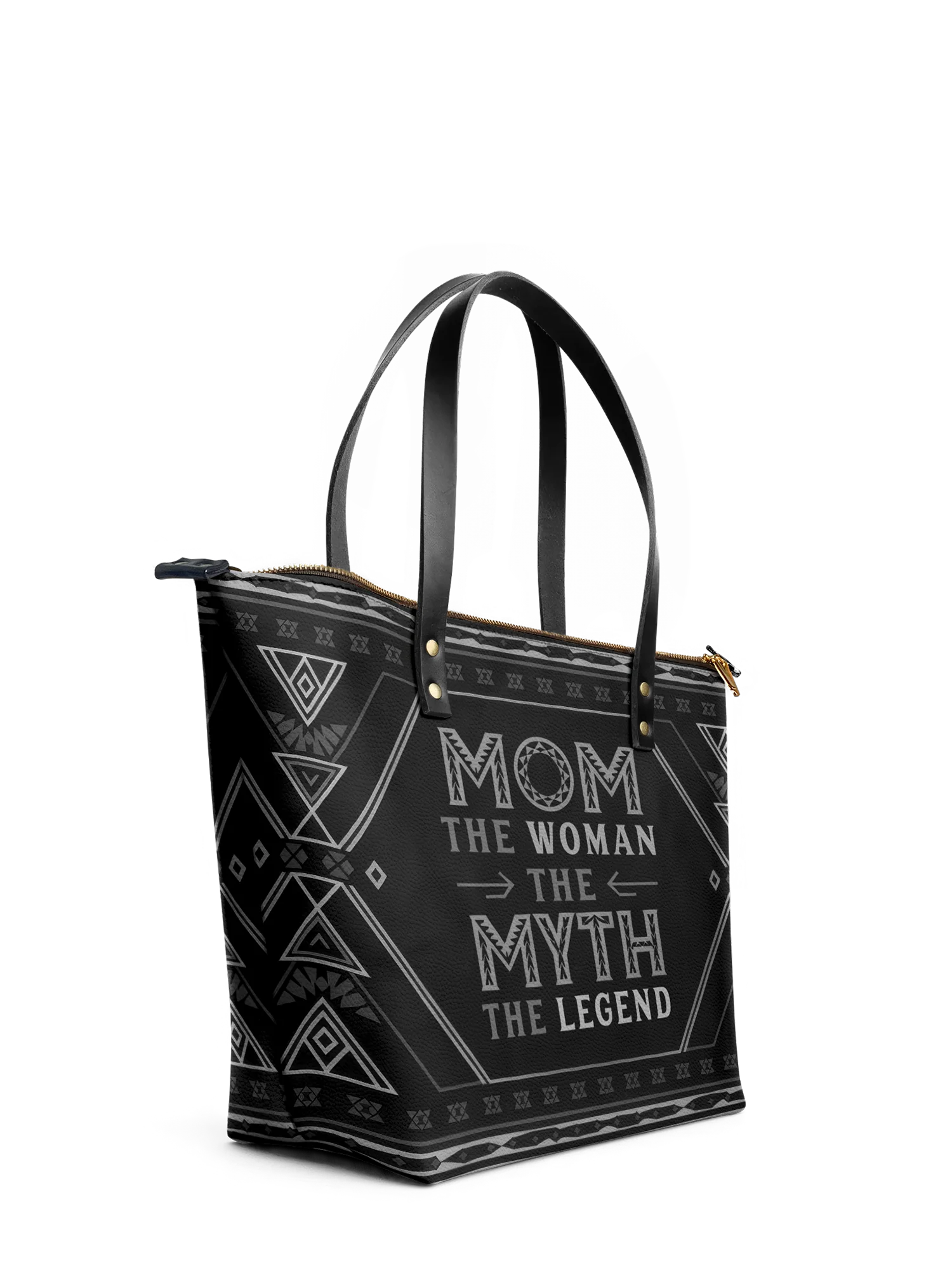 "Mamalore" Leather Tote Bag - Image 6
