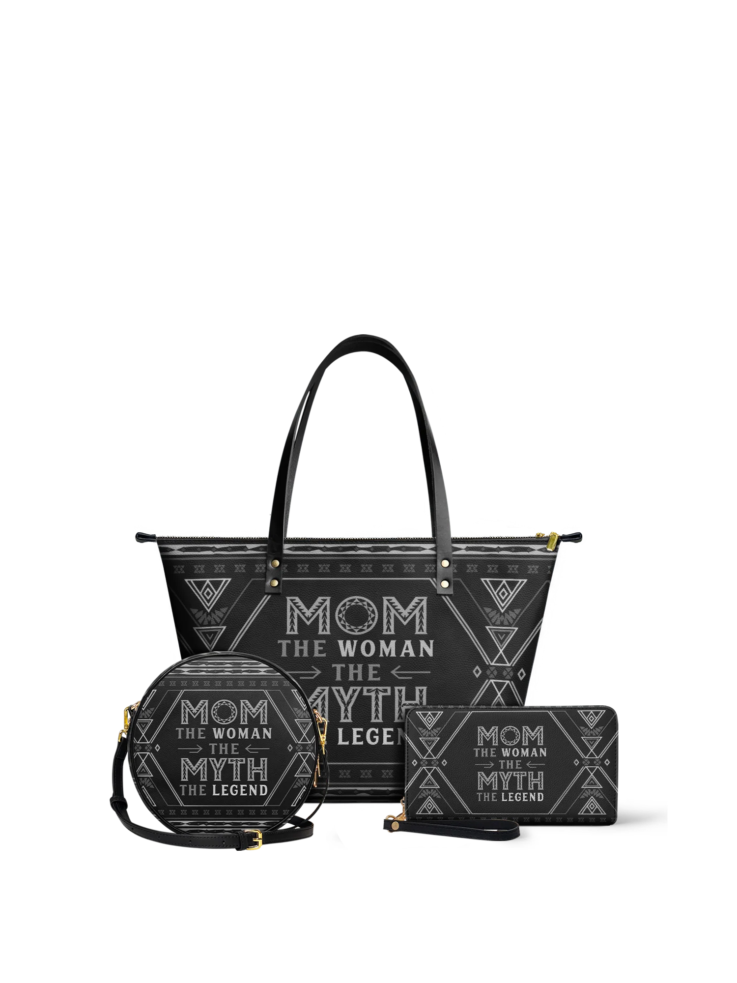"Mamalore" Leather Tote Bag - Image 9