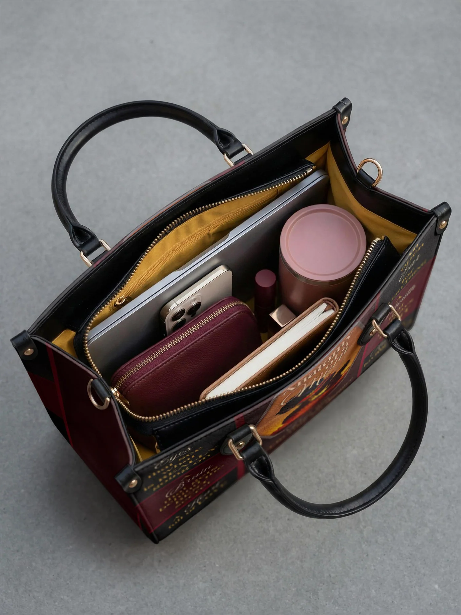 "Mamoya" Leather Handbag - Image 9