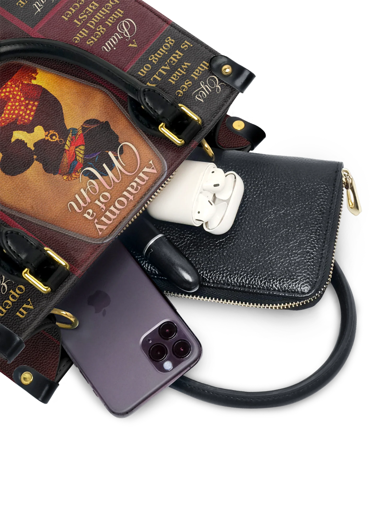 "Mamoya" Small Leather Handbag - Image 5