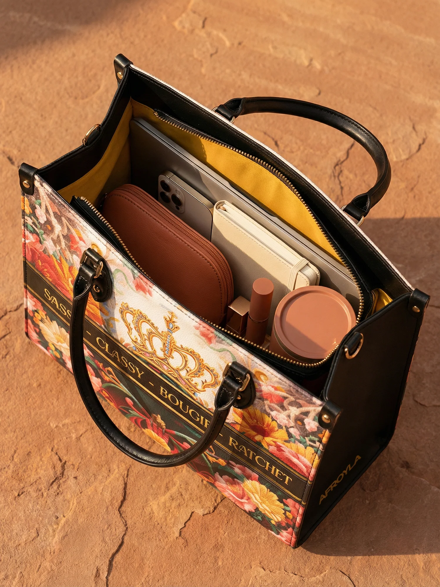 "Naija Royale" Leather Handbag - Image 9