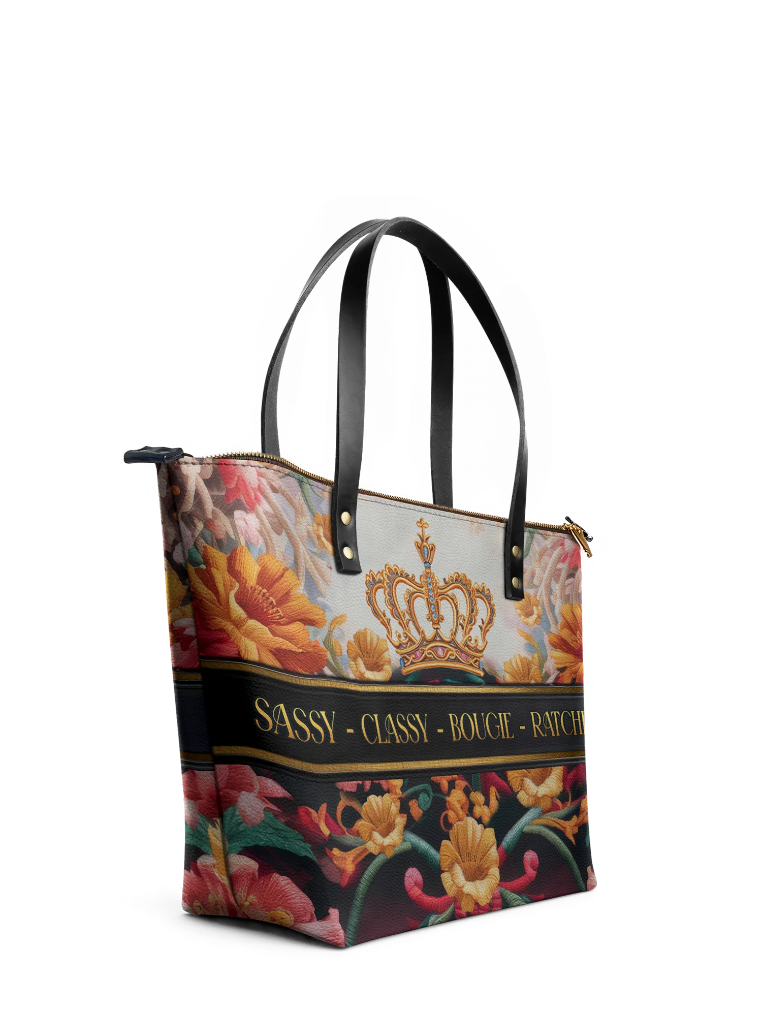 "Naija Royale" Leather Tote Bag - Image 6