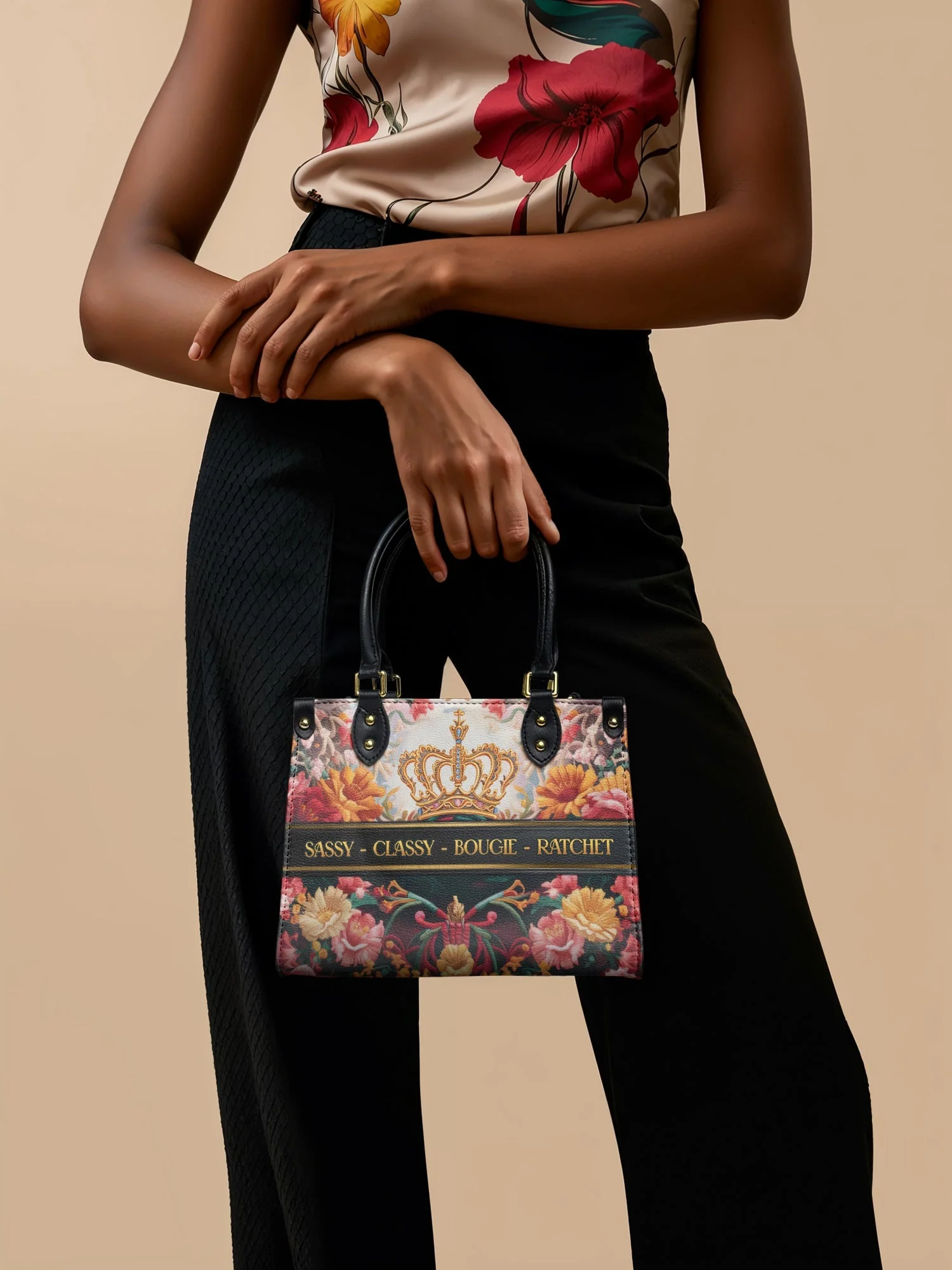 "Naija Royale" Small Leather Handbag Today's Deal - Image 2