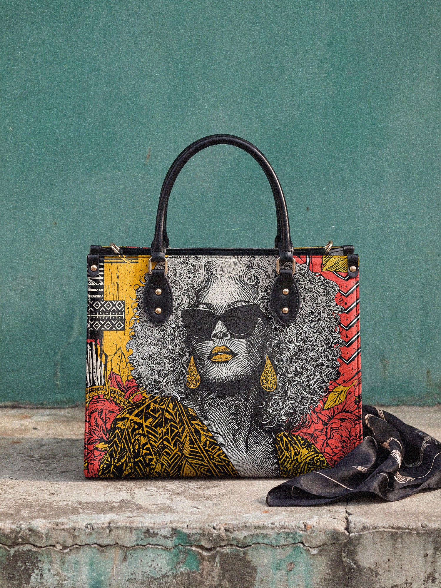 "Nandeka" Leather Handbag - Image 4