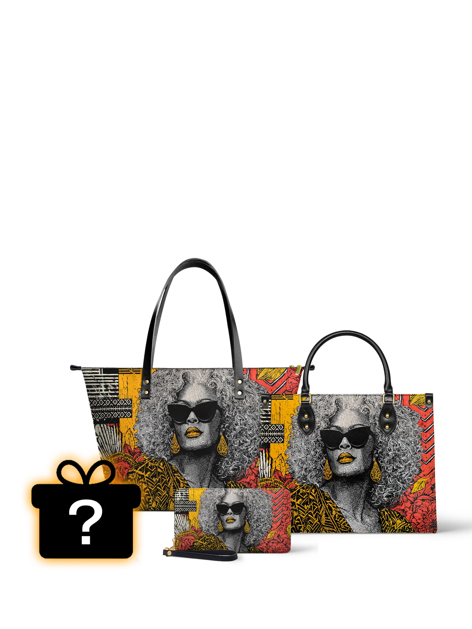 "Nandeka" Leather Handbag Bundle