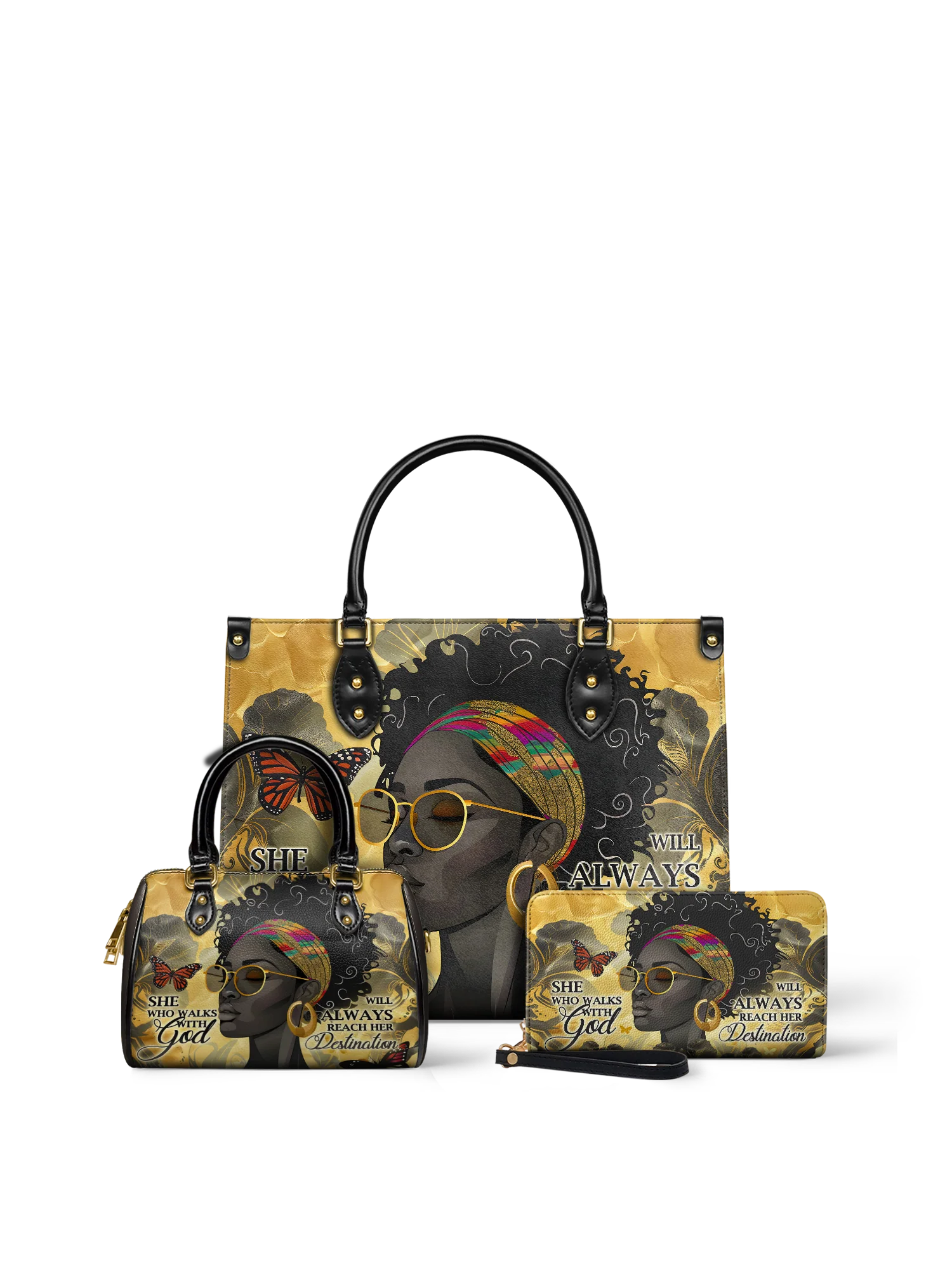 "Njia" Leather Handbag - Image 10