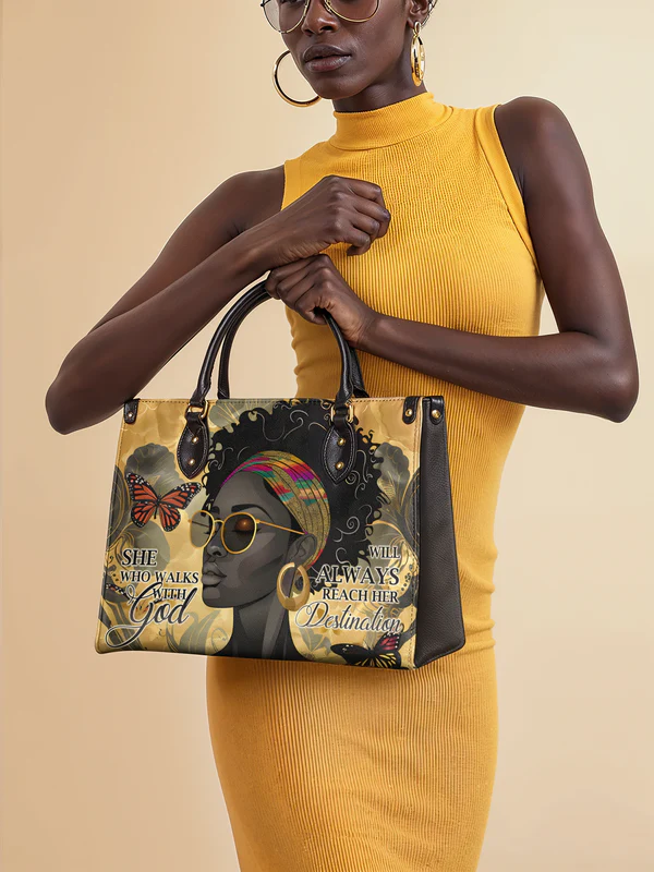 "Njia" Leather Handbag - Image 13