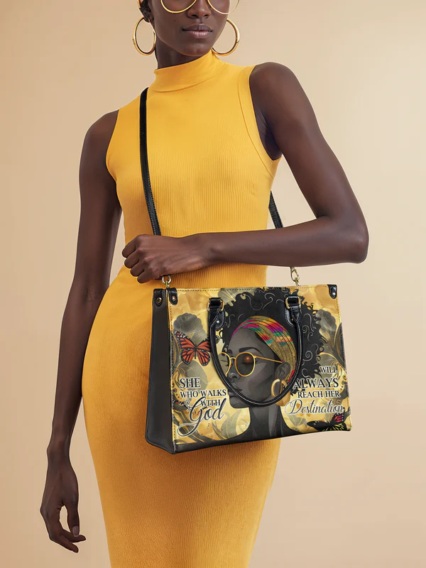 "Njia" Leather Handbag - Image 14