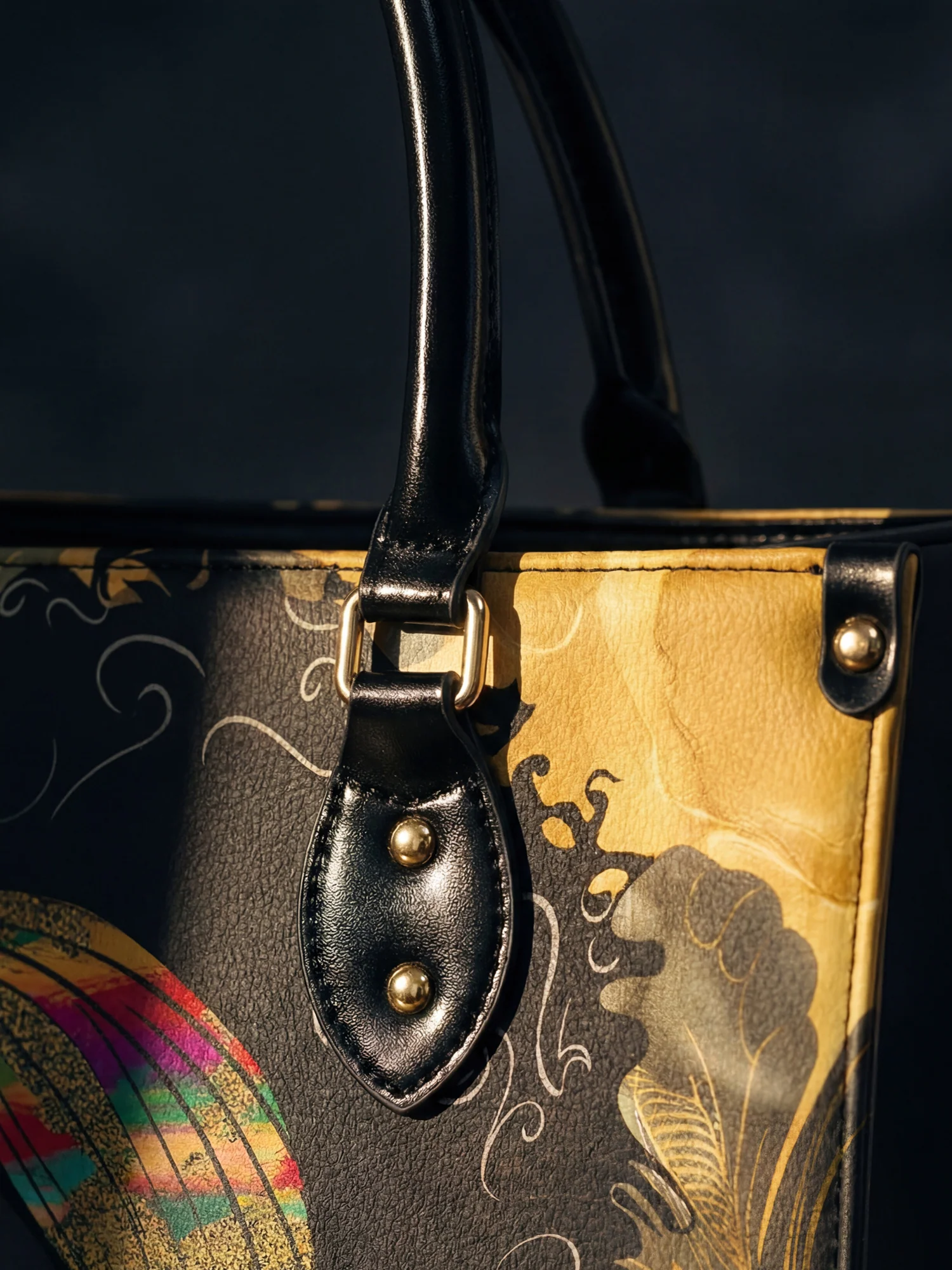 "Njia" Leather Handbag - Image 5