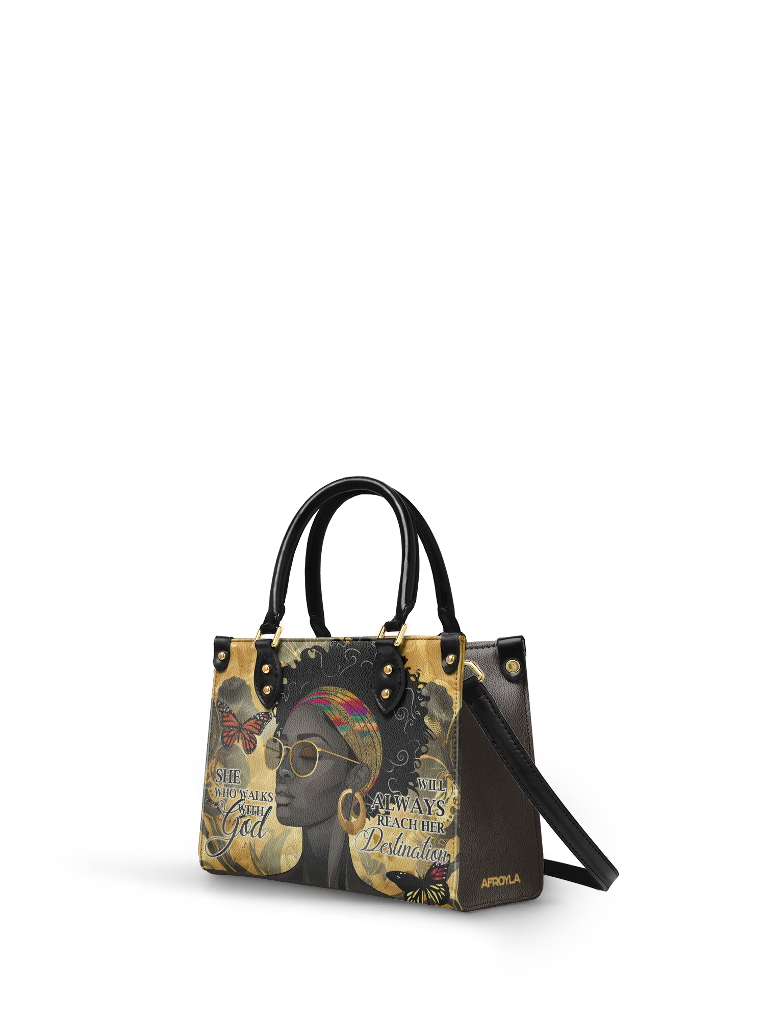 "Njia" Small Leather Handbag - Image 4