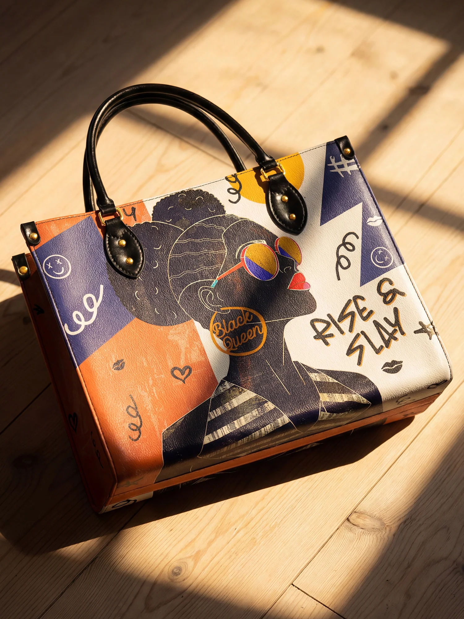 "Sanaa" Salt Pop Leather Handbag - Image 4