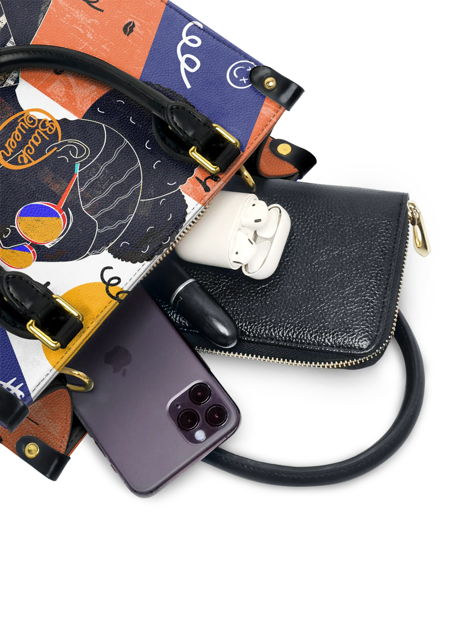 "Sanaa" Salt Pop Small Leather Handbag - Image 5