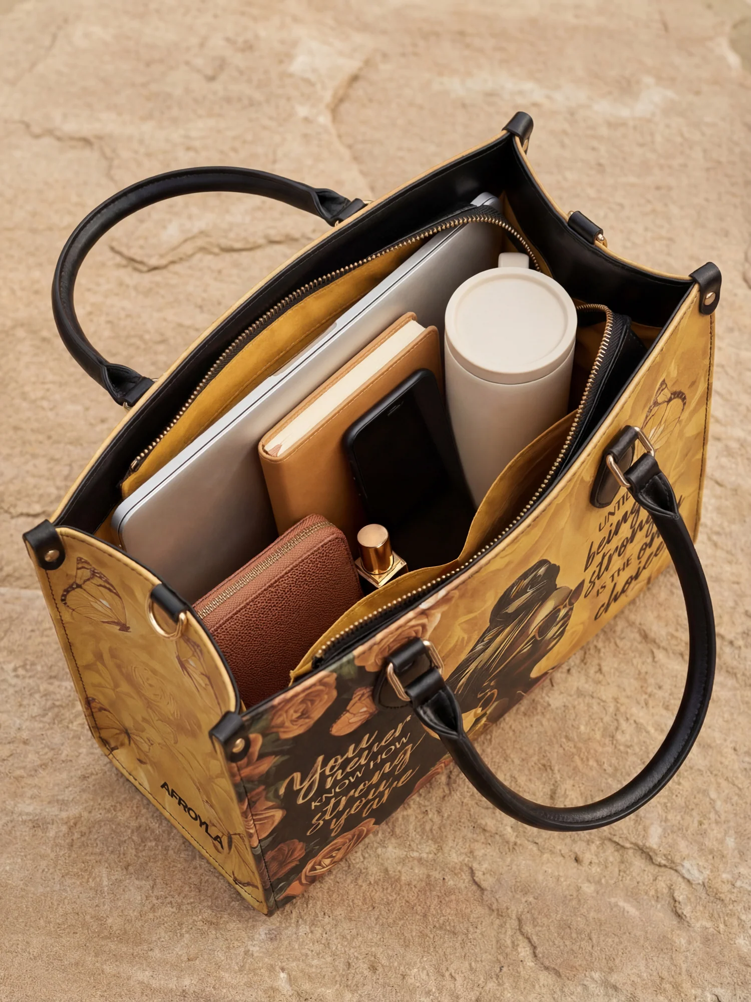 "Siyanda" Leather Handbag - Image 9
