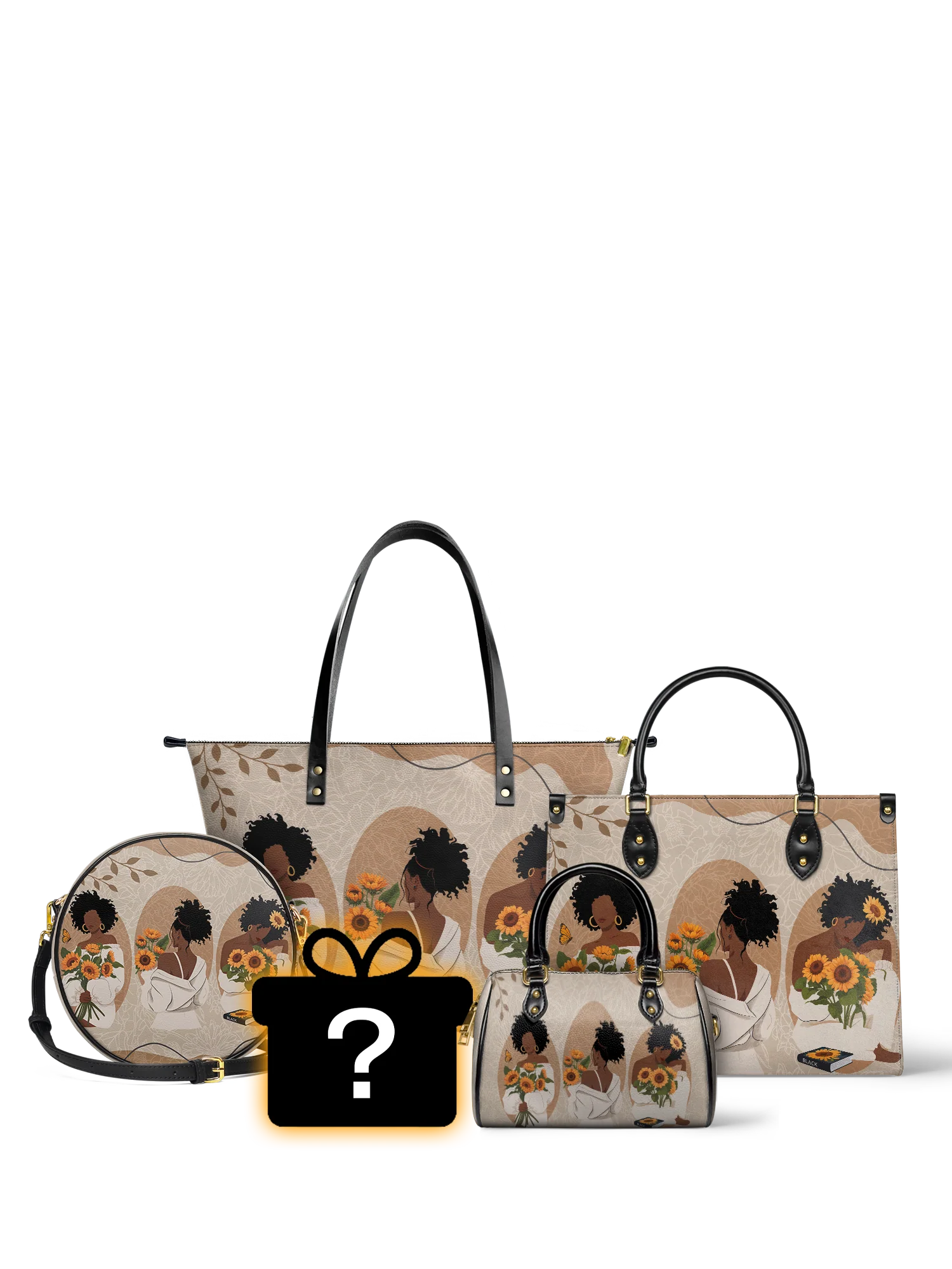 "Solina" Small Leather Handbag Bundle