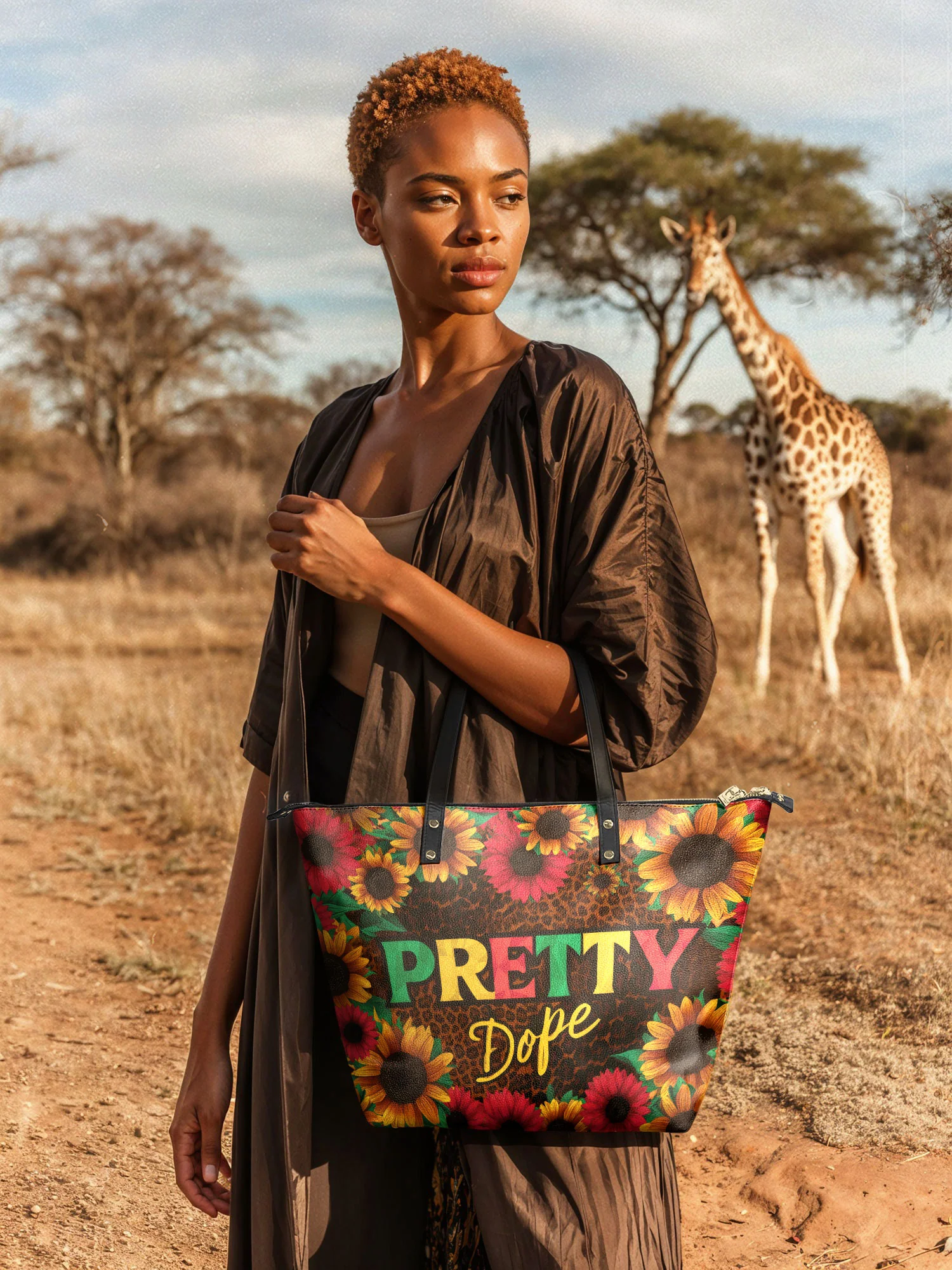 "Solya" Leather Tote Bag - Image 4