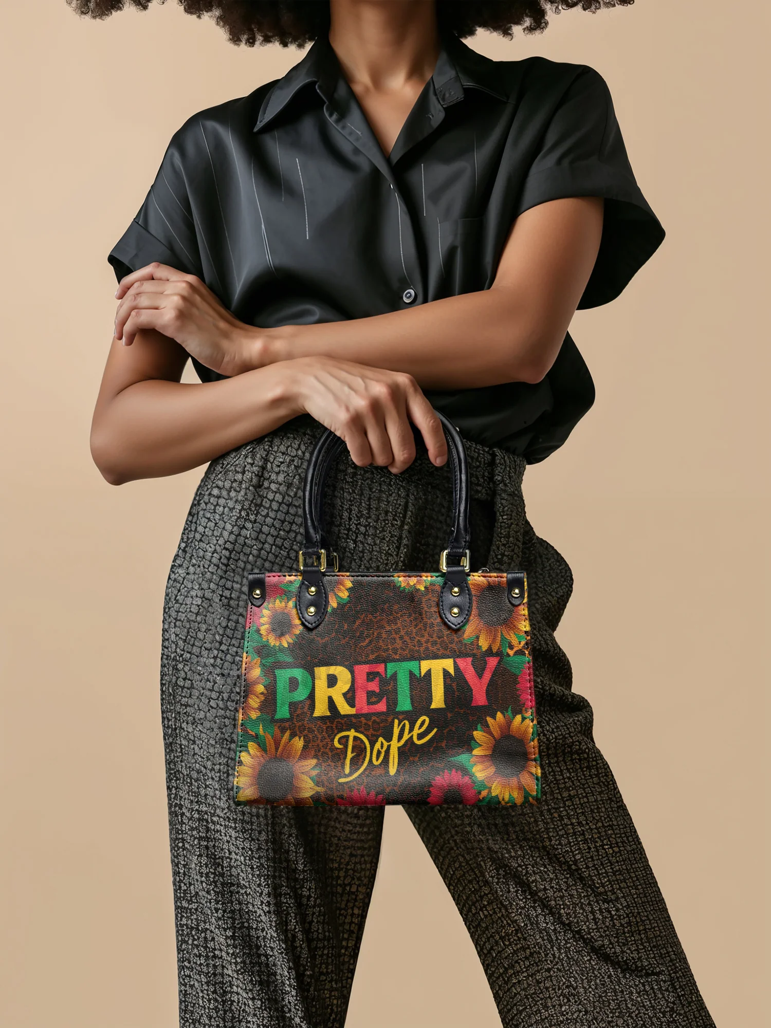 "Solya" Small Leather Handbag - Image 2