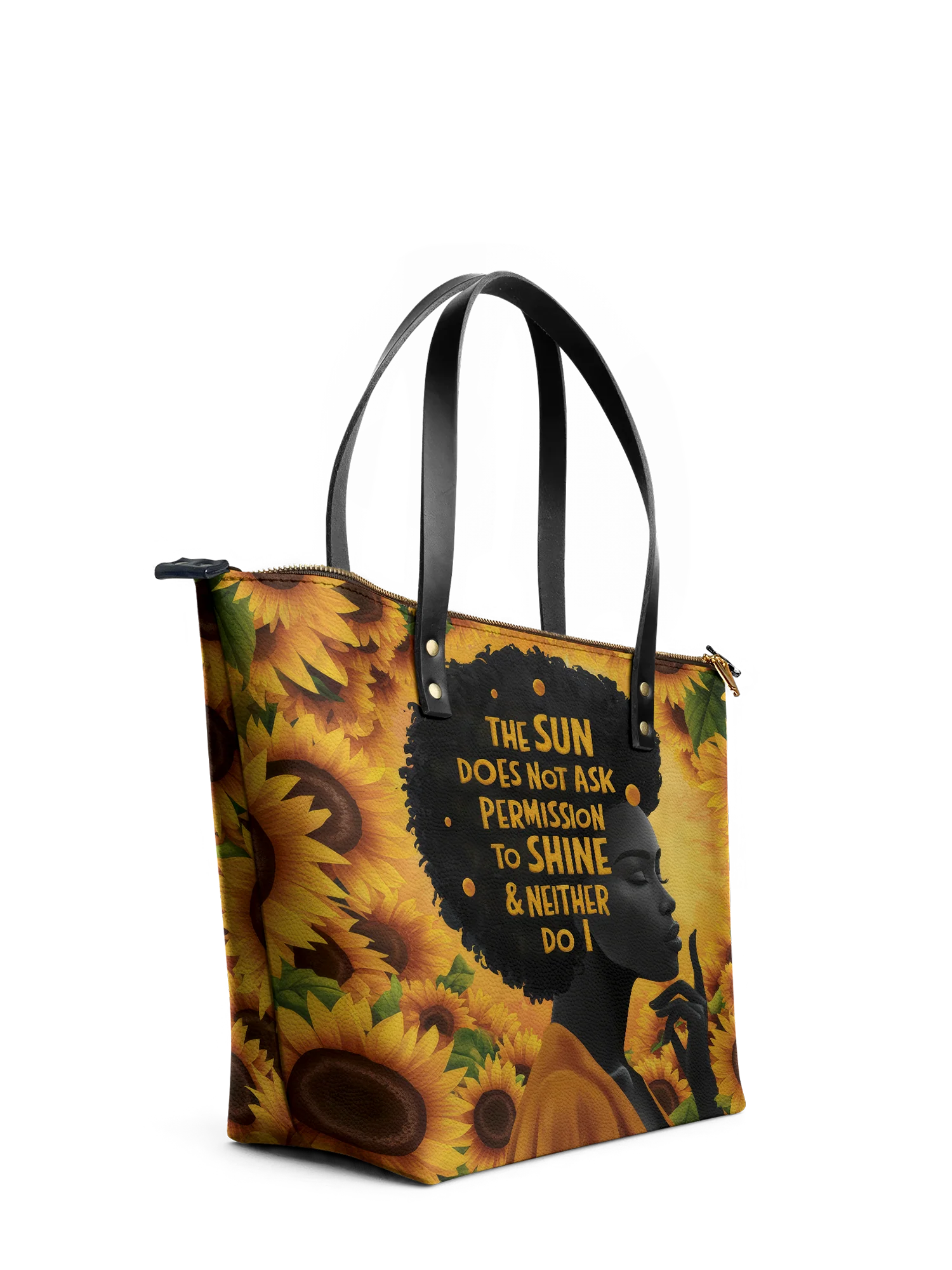 "Sunaya" Leather Tote Bag - Image 5
