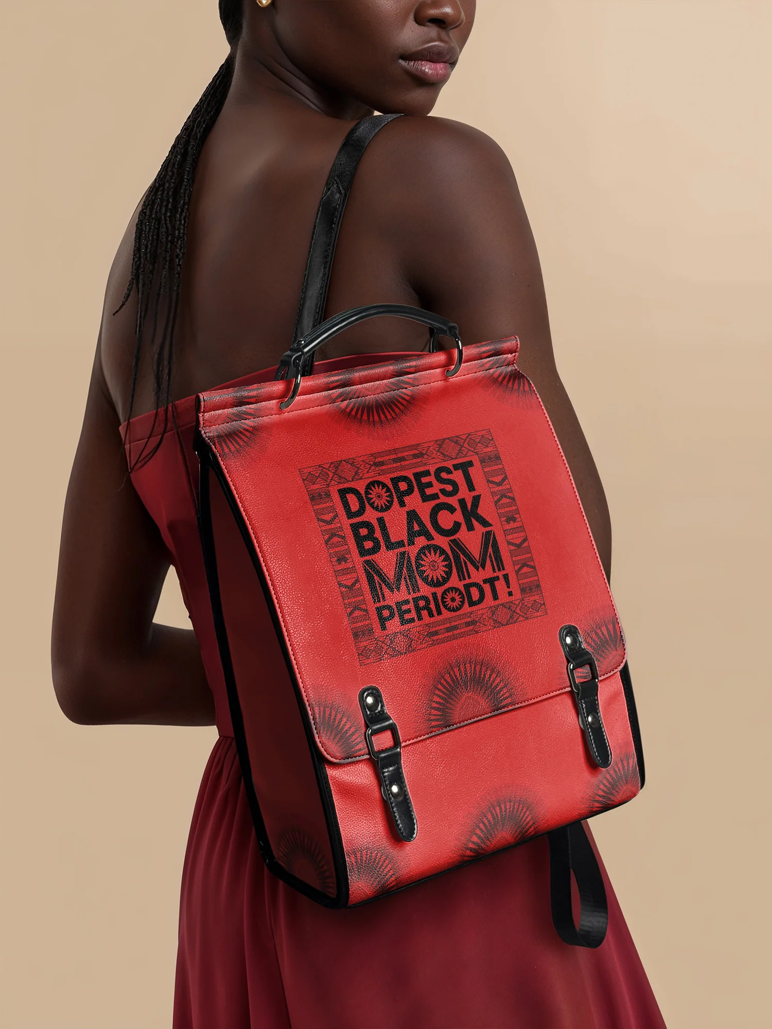 "Tajimom" Leather Backpack - Image 2