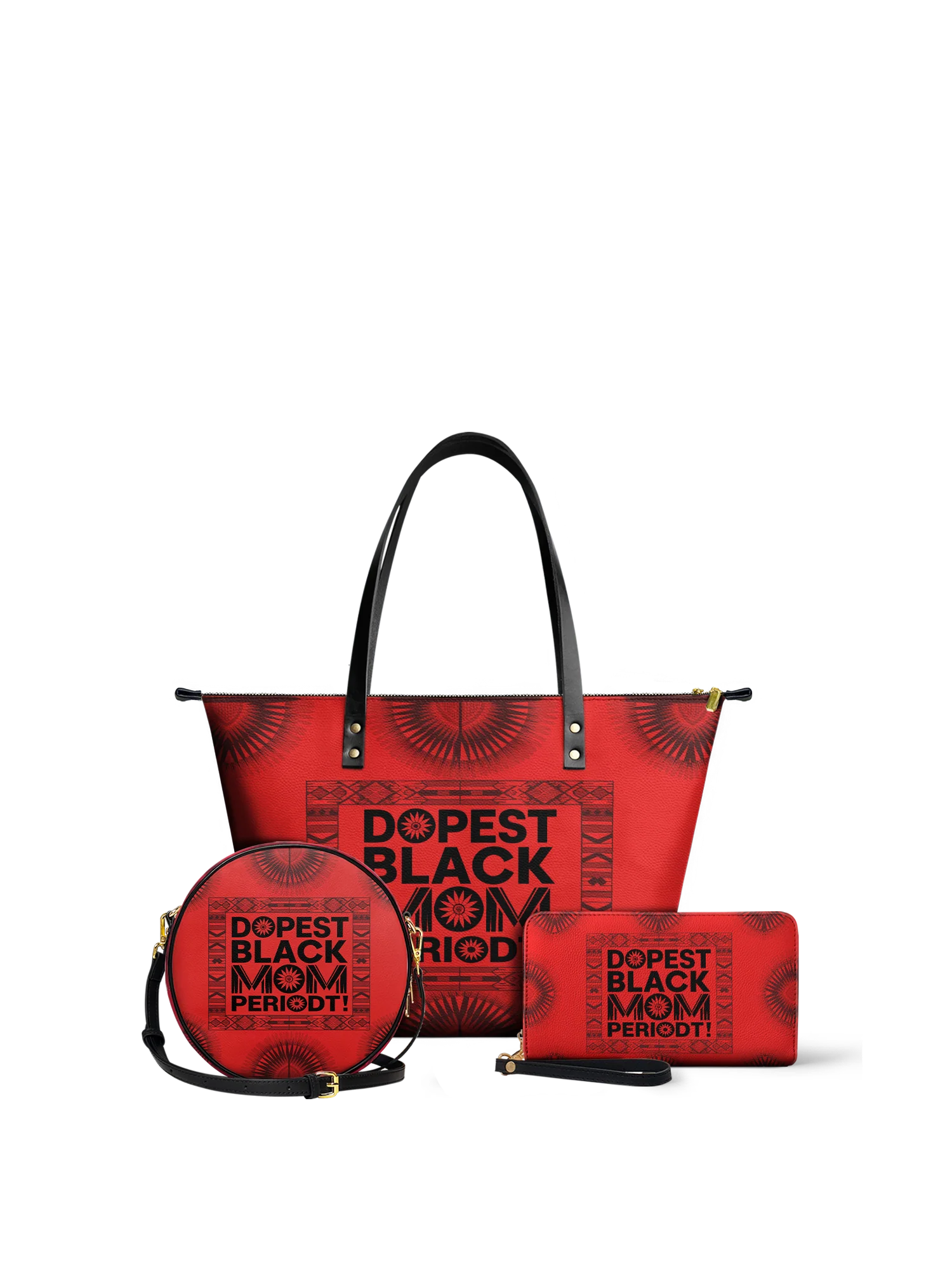 "Tajimom" Leather Tote Bag - Image 9