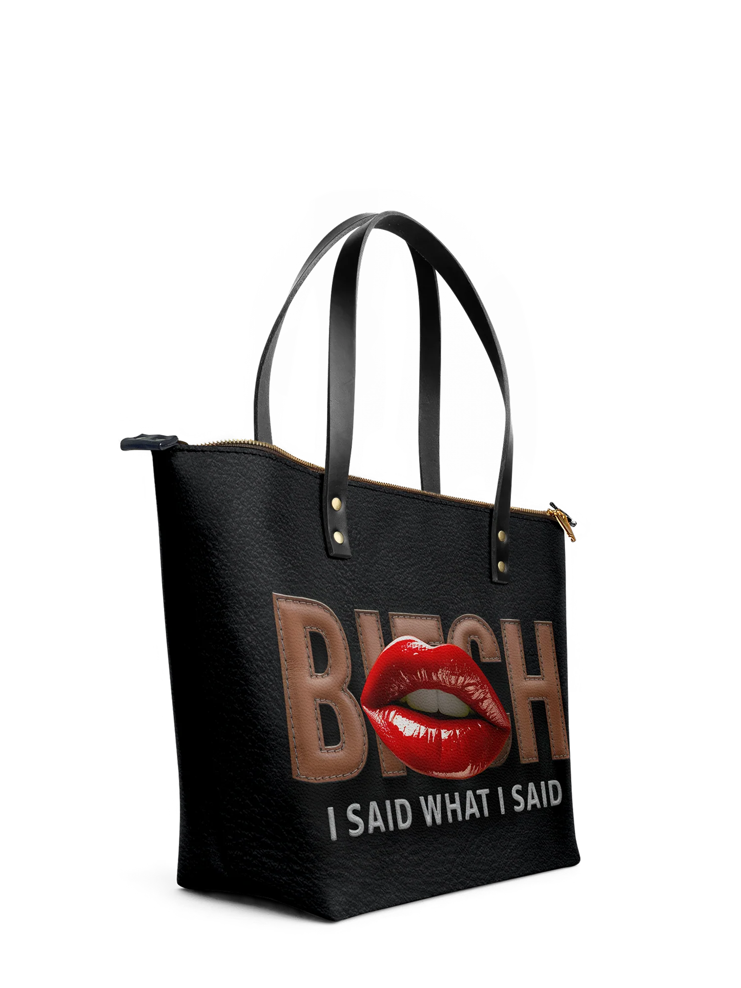 "Teyana" Leather Tote Bag - Image 5