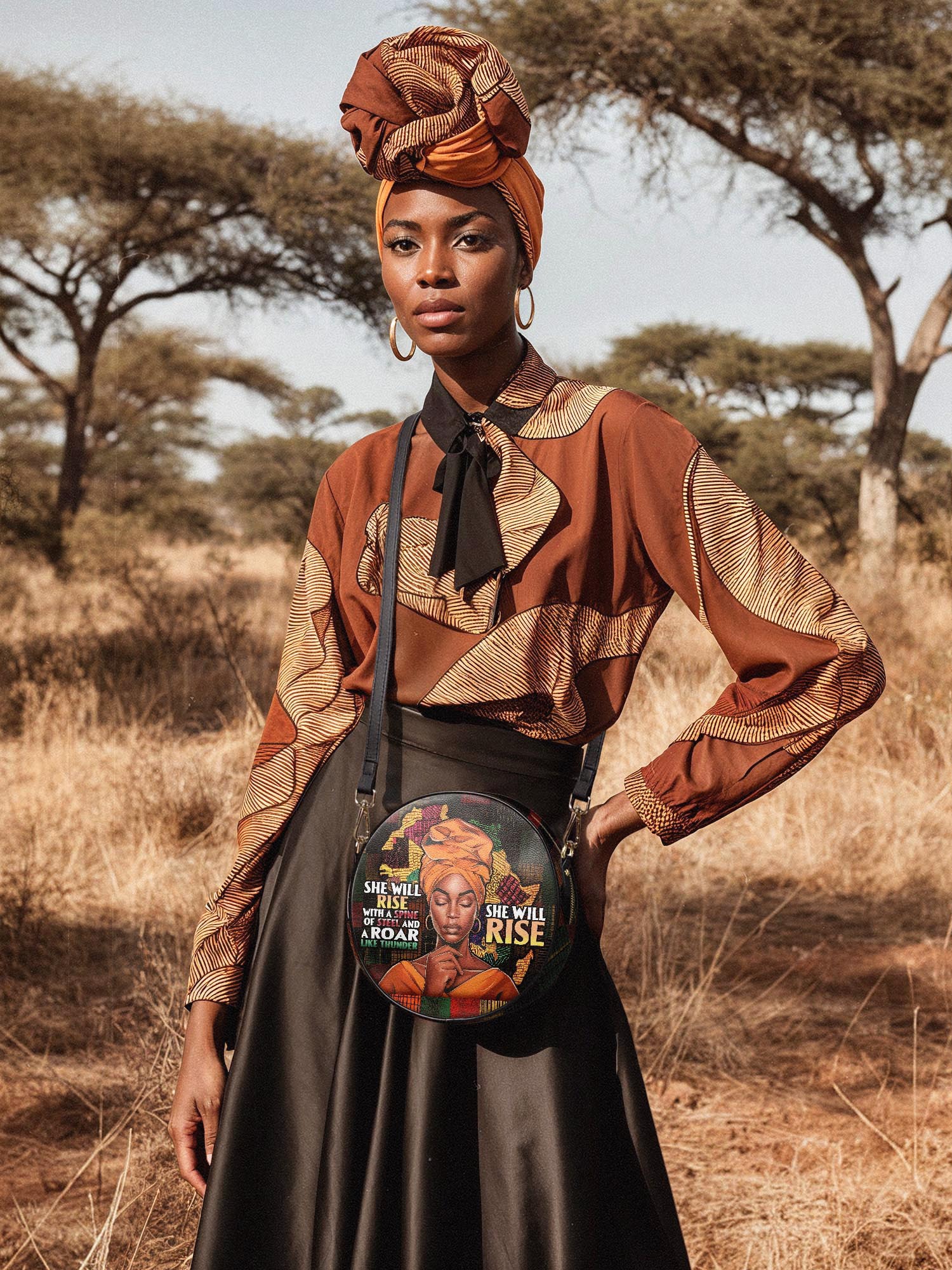"Thundara" Circle Crossbody Bag - Image 3