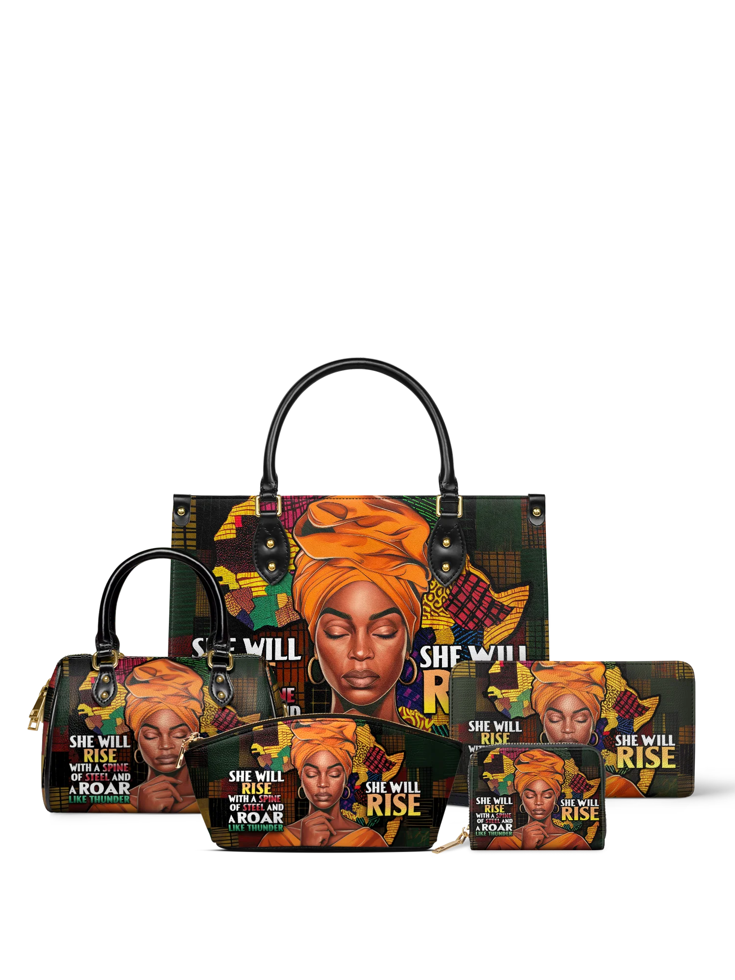 "Thundara" Small Leather Handbag Bundle
