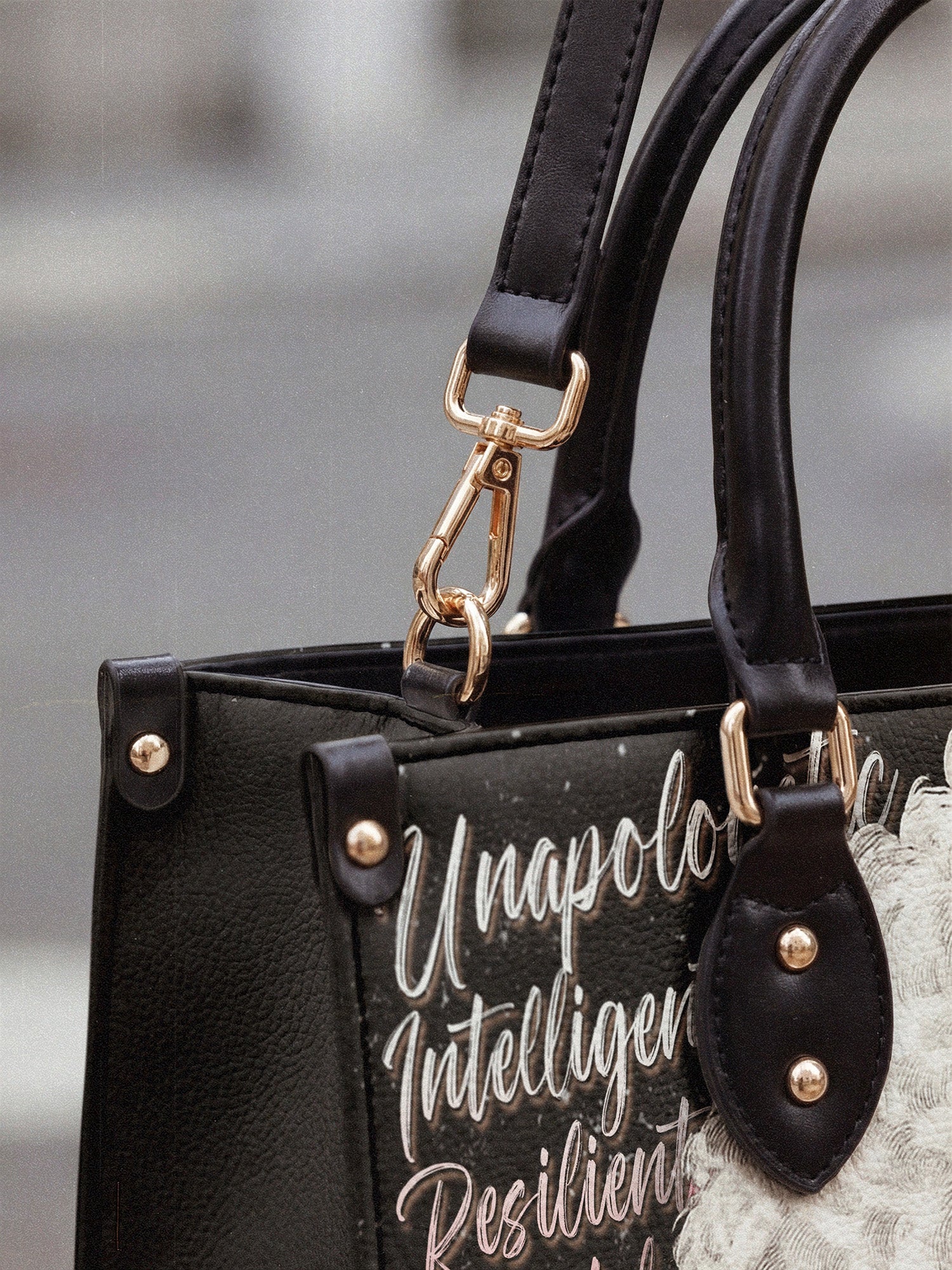 "Zalina" Leather Handbag - Image 6