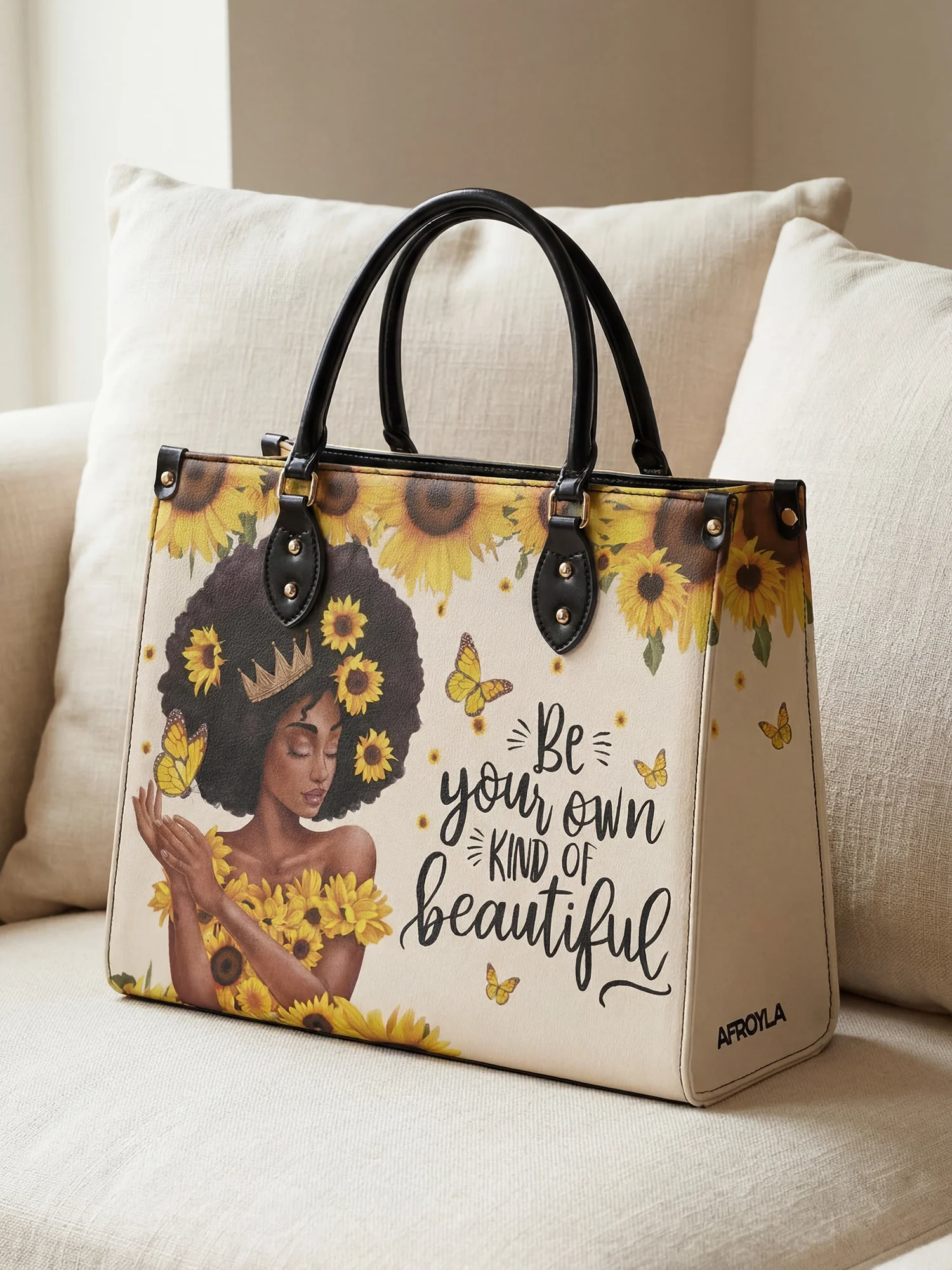 "Zuriya" Leather Handbag - Image 4