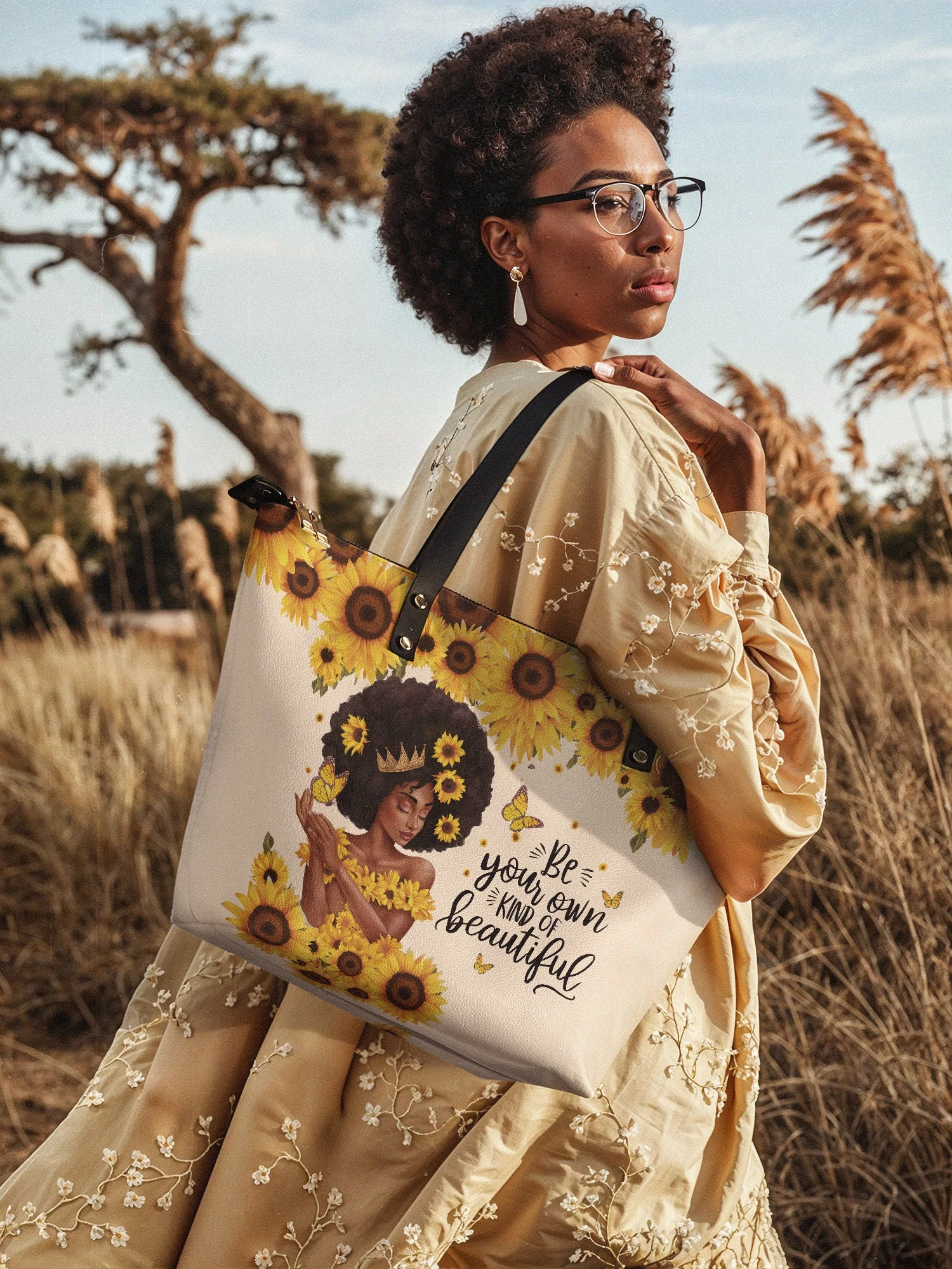 "Zuriya" Leather Tote Bag - Image 4