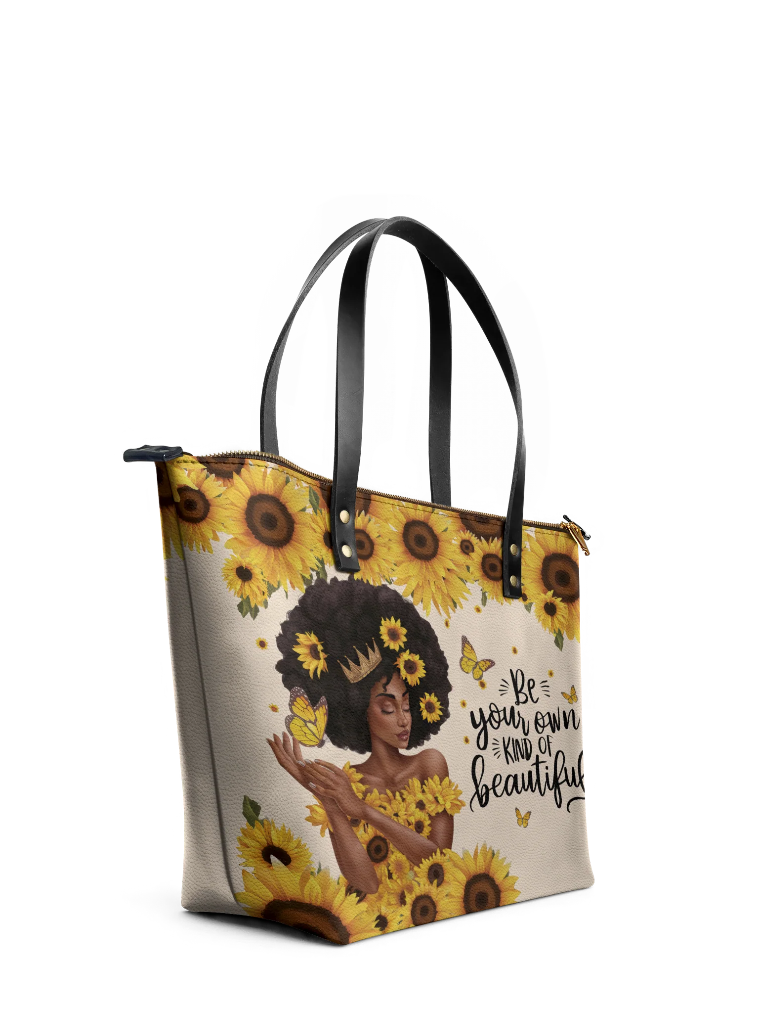 "Zuriya" Leather Tote Bag - Image 6