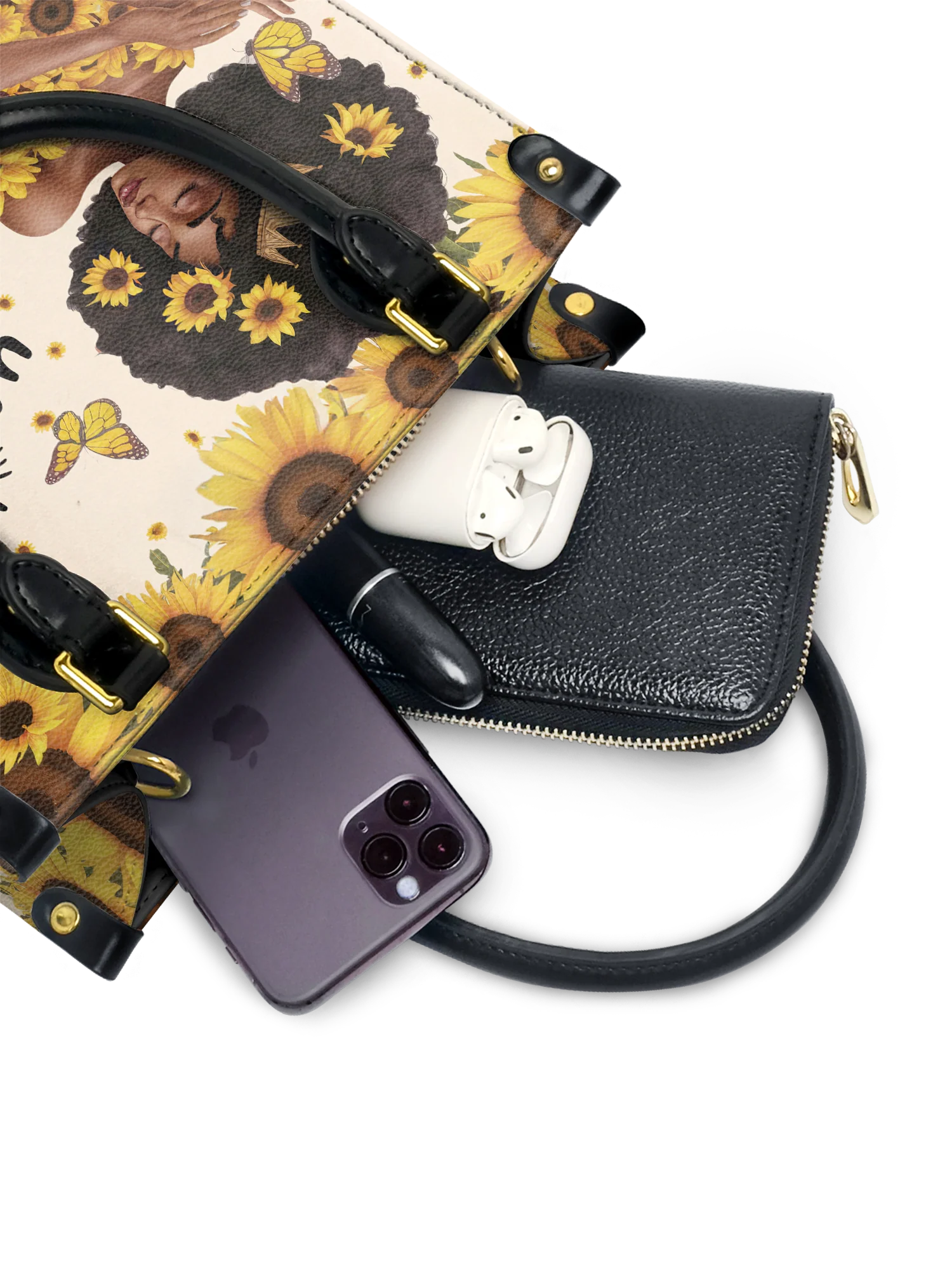 "Zuriya" Small Leather Handbag - Image 5